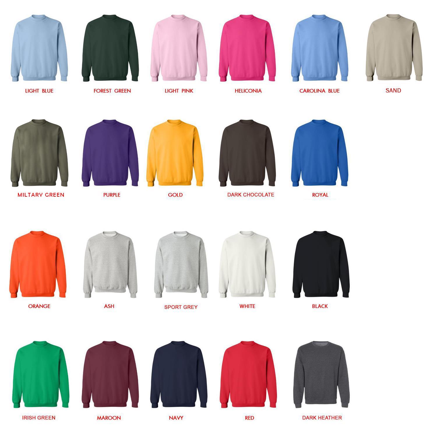 sweatshirt color chart - Sword Art Online Merchansie