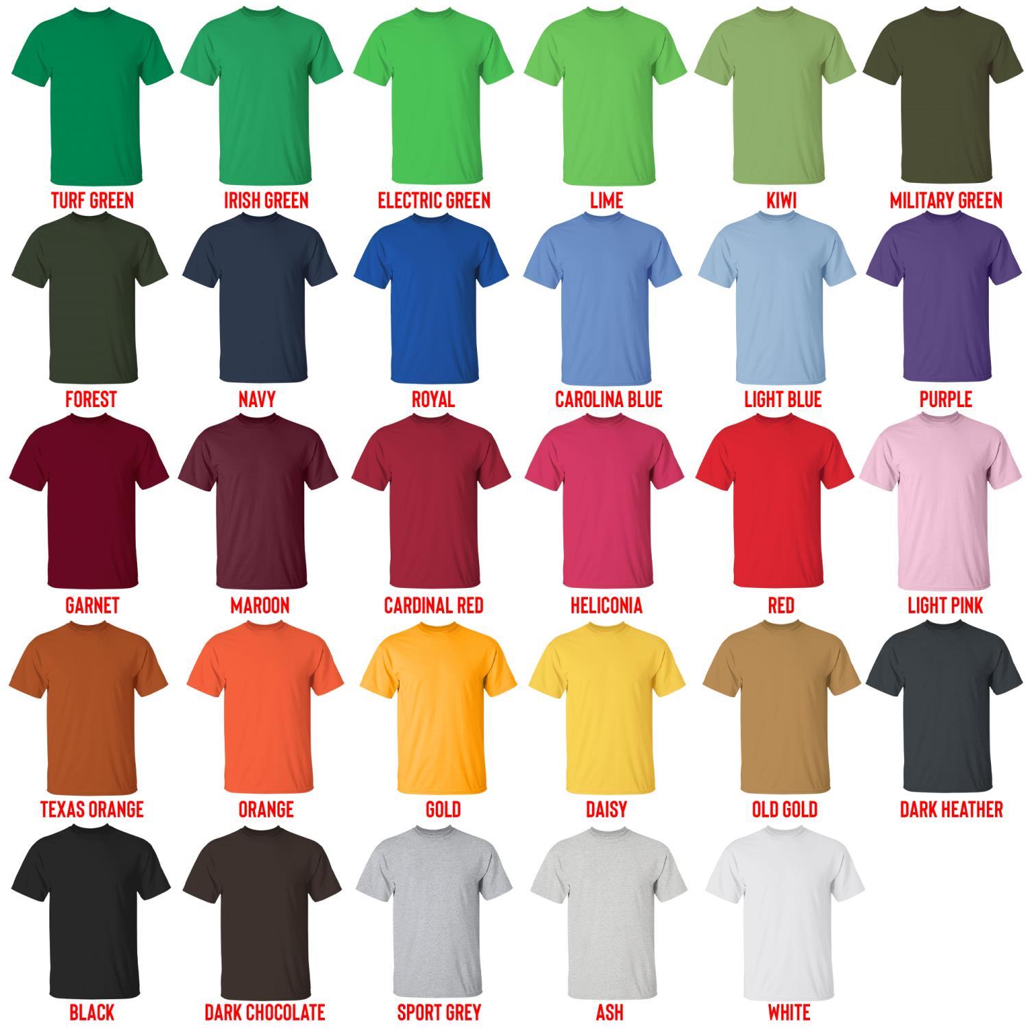 t shirt color chart - Sword Art Online Merchansie