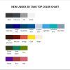 tank top color chart - Sword Art Online Merchansie